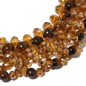 Jewelry - African Tigers Eye Smoky Quartz Choker Necklace Jewelry - African Tigers Eye Smoky Quartz Choker Necklace